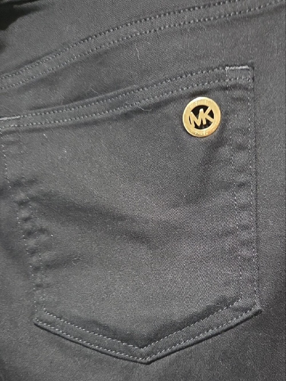 Michael Kors Womens Black Stretch Jeans. Size 12 - Picture 3 of 4